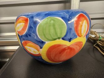 Hand- painted pot