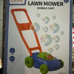 TEMI Bubble Lawn Mower Toys for Kids, Kids Outdoor Push Bubbles Machine Age 1-3  