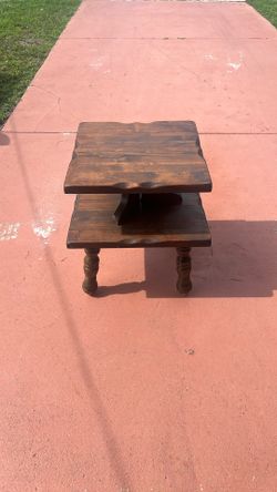 2 Piece Wood Table