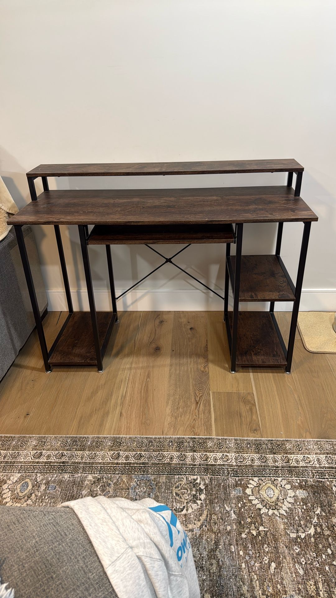 Desk With Keyboard Shelf