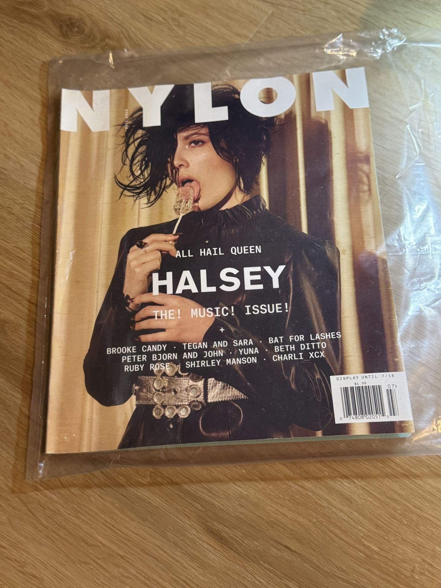 2016 JULY NYLON MAGAZINE - HALSEY FRONT COVER - O 12307