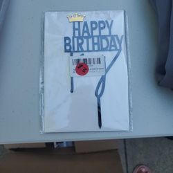 Happy Birthday King Cake Topper