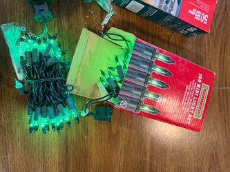 Green Christmas Mini Light Sets – 150 Total Lights (New in Boxes)