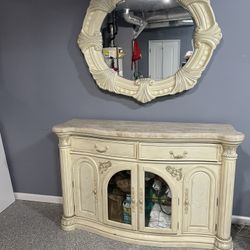 China cabinet and mirror