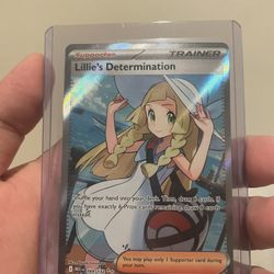 Pokemon Lillie's Determination 169/132 Full Art Rare NM 