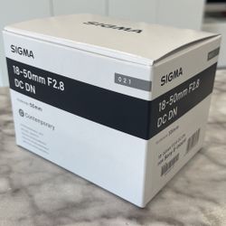 Sigma 18-50mm F2.8  For Sony 