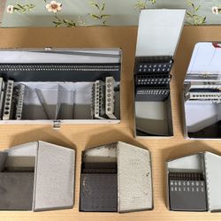 Six Empty Drill Bit Index Boxes