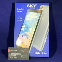 Sky Android Tablet 8” w/1yr Data Plan Included $125