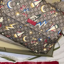 Gucci GG Supreme Monogram Space Diaper Bag