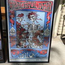 Officially Licensed Grateful Dead Skeleton, And Roses Poster