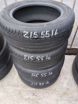 215/55R16 Hankook 4 Used Tires $220 Installed & Balanced