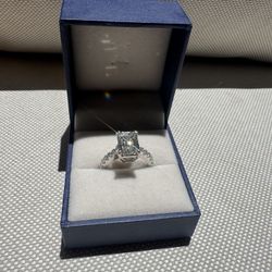 NEW 14k Gold 4.35 ct Emerald Cut Lab Diamond Ring