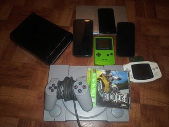Ps1/wii/ps2/3 phones/gameboy color/gameboy advance all working for sale or trade