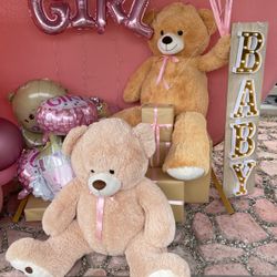 Bears 5 Ft And 4 Ft And  1Baby Decoración Led  Sign 