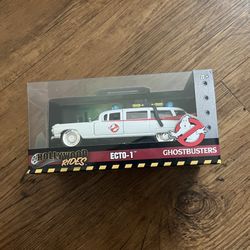 Hollywood Rides Ghostbusters Ecto-1 Die Cast metal Car