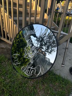 Engraved Mirror