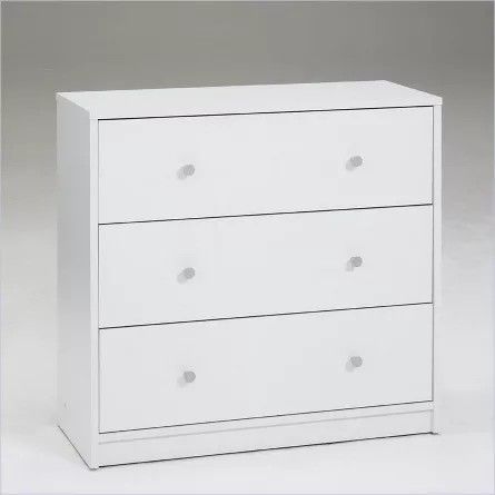 Wood Portland 3 Drawer Chest In White ( New From Target)