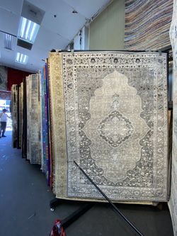 5x7 Area Rugs Carpet Rugs PerSian Design Thick Colors Gray Silver