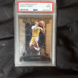2018 Select LeBron James Psa9