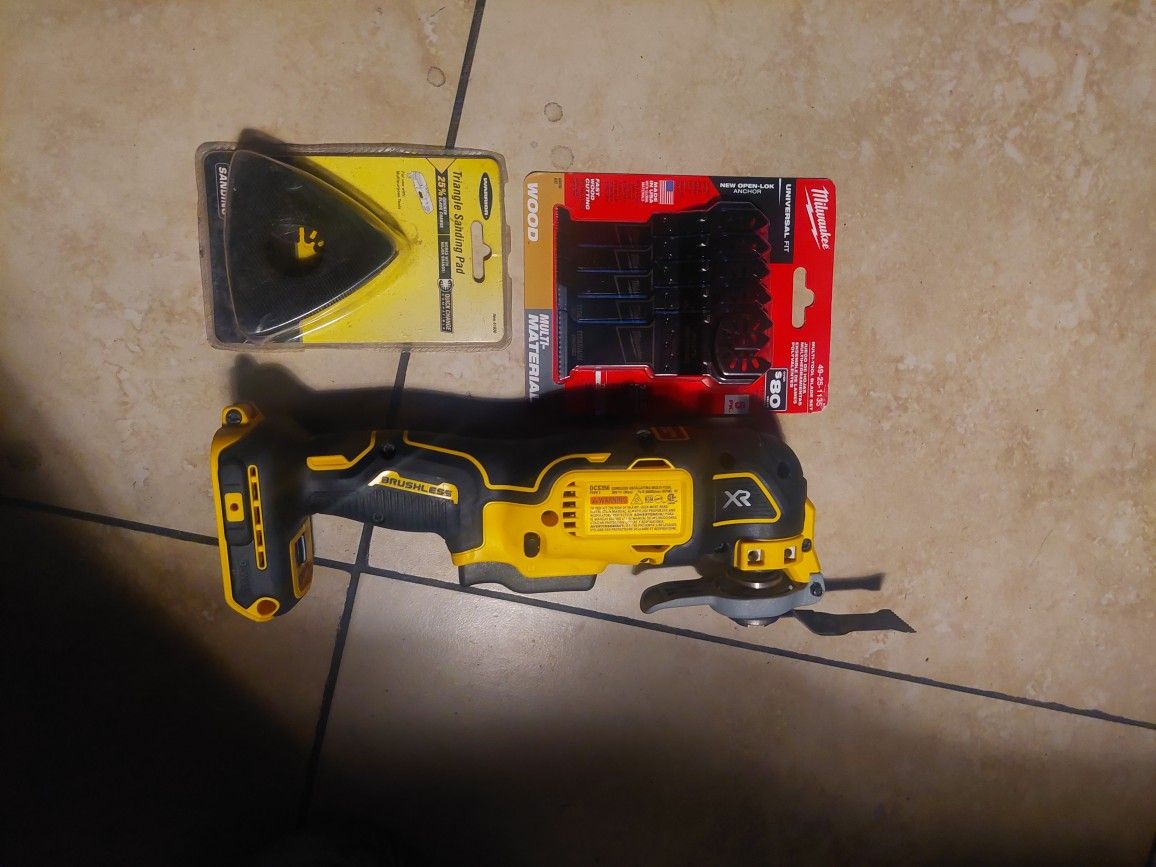 Dewalt Multitool And  Battery  .3 Ay Sander   105.00