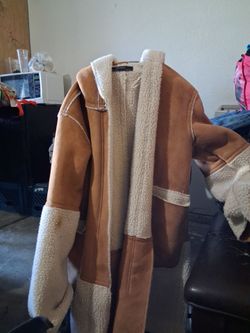 Zara Basic Shearling Coat