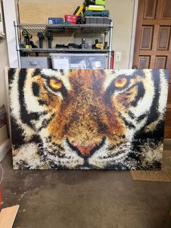 Animal Art Tiger Canvas Print Wall Art by Diego Tirigall
