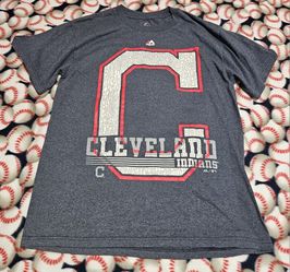Used Cleveland Indians Majestic T-shirt, Men's Medium 