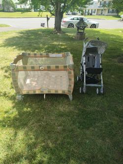 Graco pack and Play with stroller