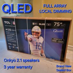 QLED 75 Inch TV SEALED BOX NEW With WARRANTY