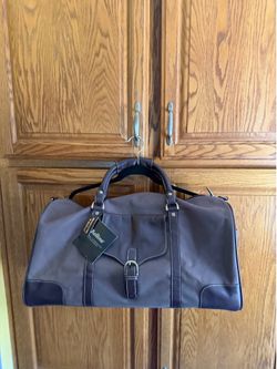 NWT Bellino Large duffel bags for men holdall leather travel bag overnight weekend bag