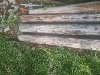 Six foot sections telephone pole x four