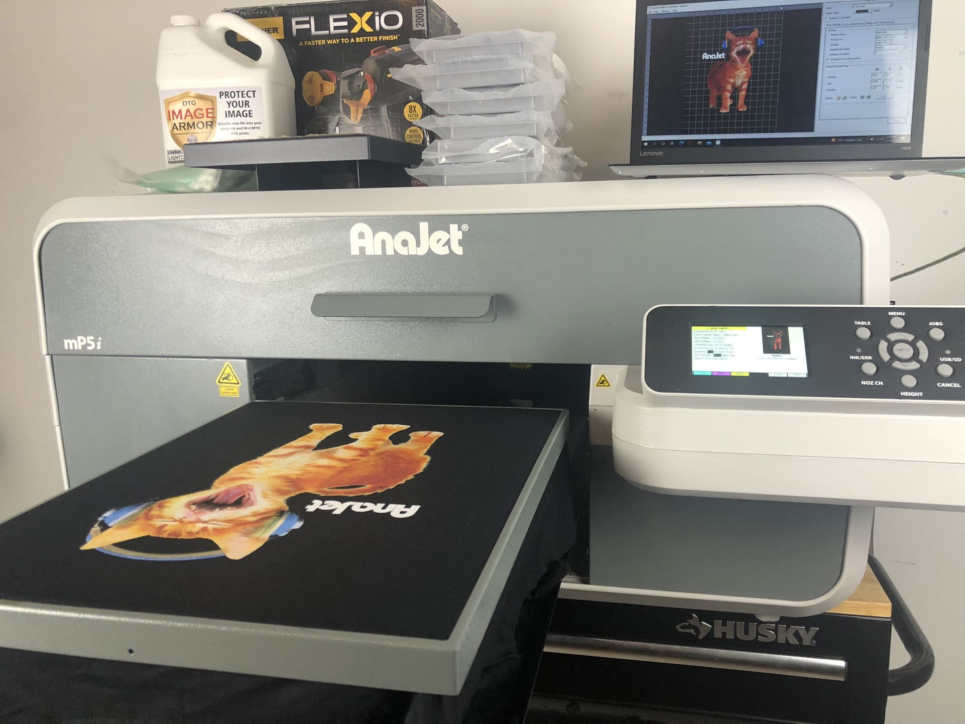 Anajet/ Ricoh Mp5i Dtg Printer With Ink And Laptop 