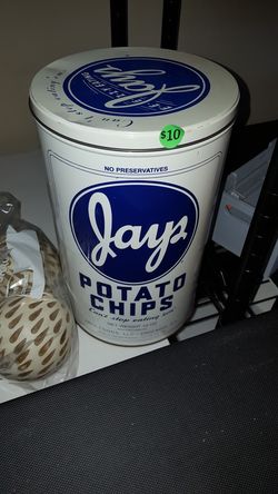 Vintage potato chip can