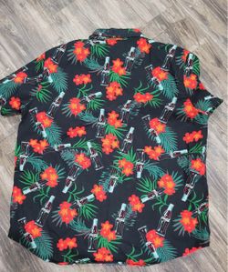 Coca-Cola Hawaiian button up short sleeve Shirt size XXL