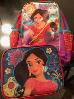 Kids back pack and lunch bag.
