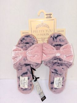 NWT Pretty You London Slippers 5-6