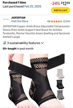 🔥 BRAND NEW Copper Fit Ankle Braces (PAIR!) – ONLY $9 🔥