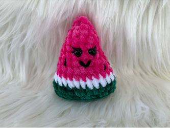 Small Crochet Watermelon Stuffie