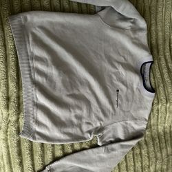 sage green champion crewneck