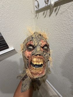 Scarecrow Zombie Halloween Latex Mask