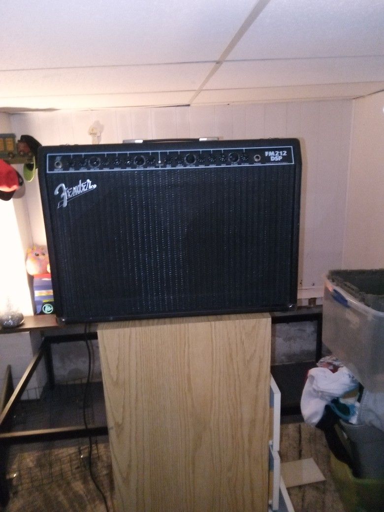 Today Only $75 And I Will Throw In 3 Guitar
Foot Pedals Fender Fm212 DSP Guitar Amp