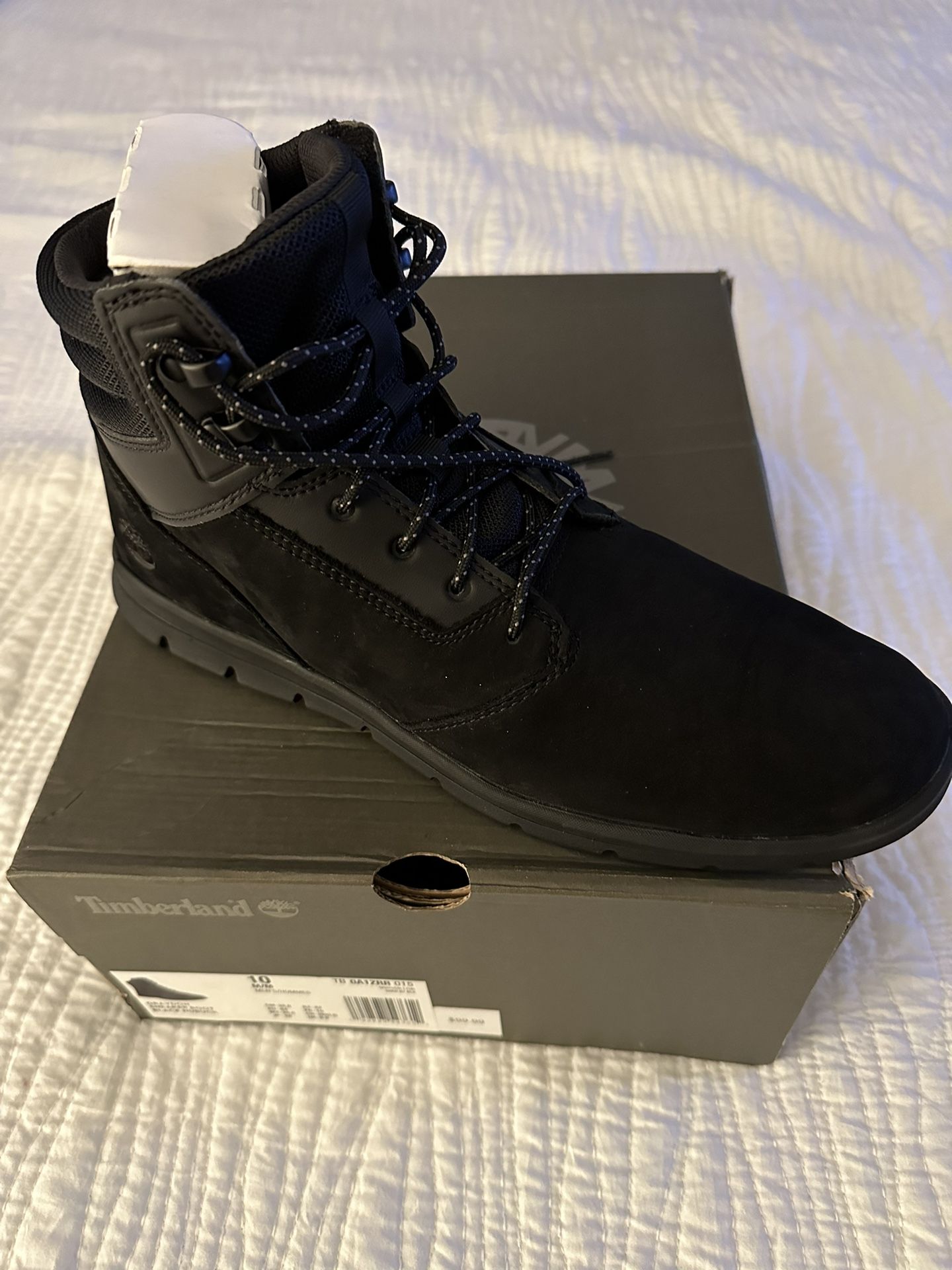 Brand New  Timberland Boot Black Nubuck Size 10 Men