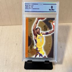 Kobe Bryant 2001-02 Upper Deck Inspirations #38 CC&G 8 Near Mint Read Info Blw!  