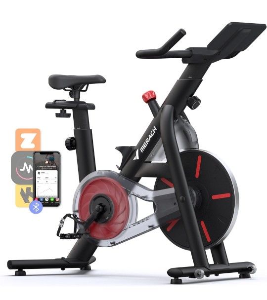 Exercise Bike, Bluetooth Stationary Bike for Home with Exclusive