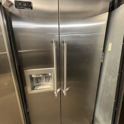 Viking 42” Refrigerator Built In Stainless Steel 