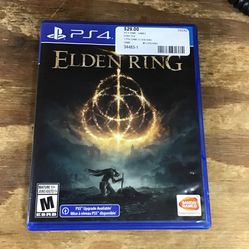 PS4 Elder Ring Game -$29(Rj Cash Pawnshop II 4522 Nw 183rd St)