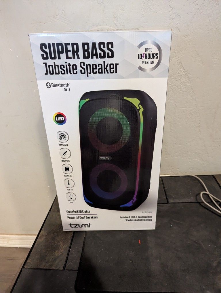 Super Bass Jobsite Speaker