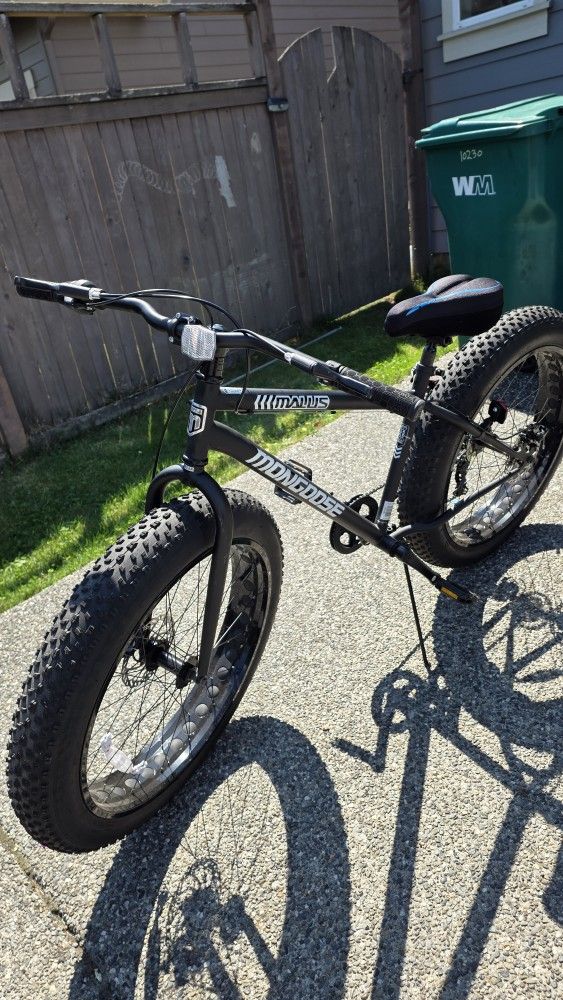 Mongoose Malus Mens and Women Fat Tire Mountain Bike, 26-Inch 