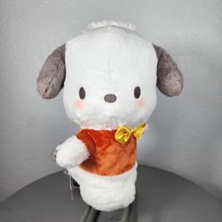 13" Sanrio Posing Pochacco In Orange Plush