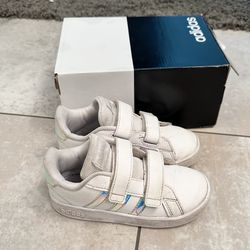 Adidas Girls Grand Court 1 Sneakers White Size 9K (Toddler)